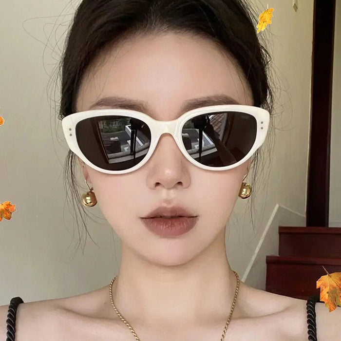 Wholesale Retro Rice Nail Sunglasses with Triangular Premium Decorative UV Resistant Sunglasses