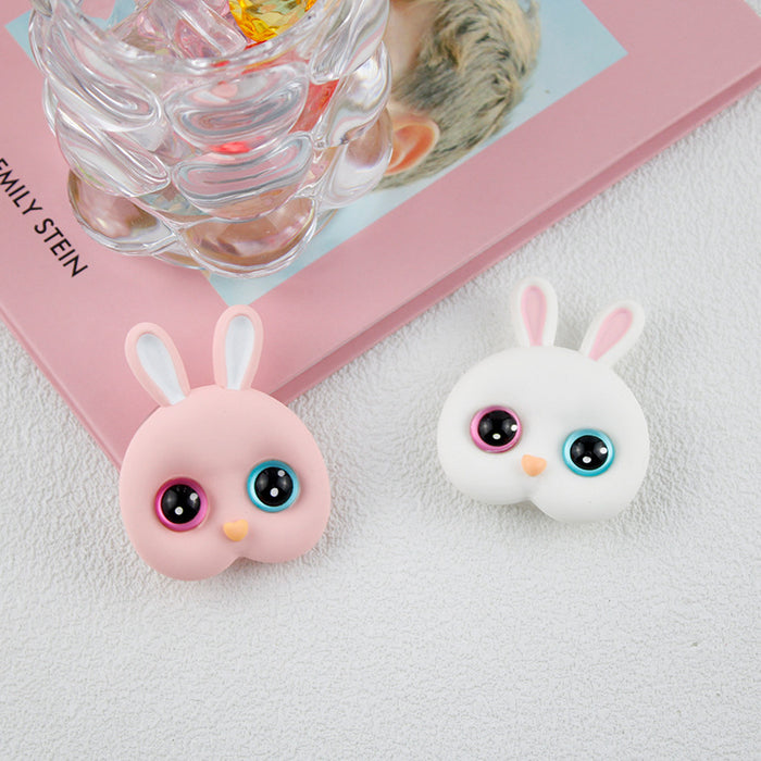 Wholesale Cartoon heterochromatic rabbit phone stand