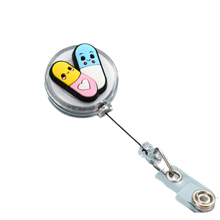 Wholesale PVC Cute Cartoon Telescopic Keychain JDC-KC-ChangQi006