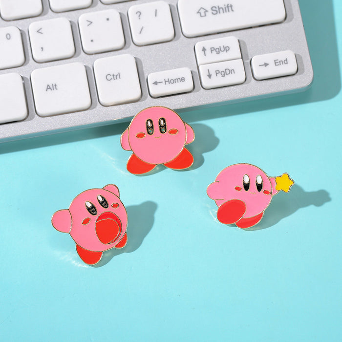 Wholesale Cartoon Game Metal Brooch Pin Electroplated Jewelry Accessory For Backpack And Clothing