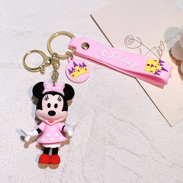 Wholesale Cute Cartoon Silicone Keychain Bag Ornaments JDC-KC-QiWei041