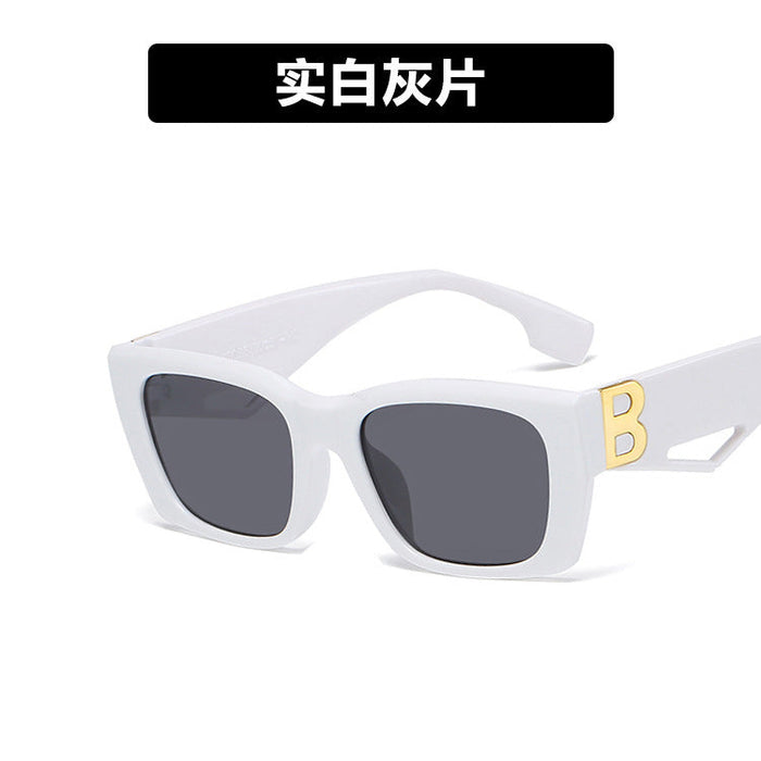 Wholesale Sunglasses PC Small Square Box Retro Hollow (F) JDC-SG-YuX006