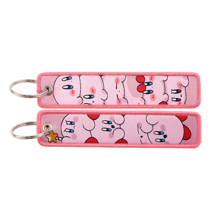 Wholesale Cartoon  Keychain  Woven Fabric Cute Accessory