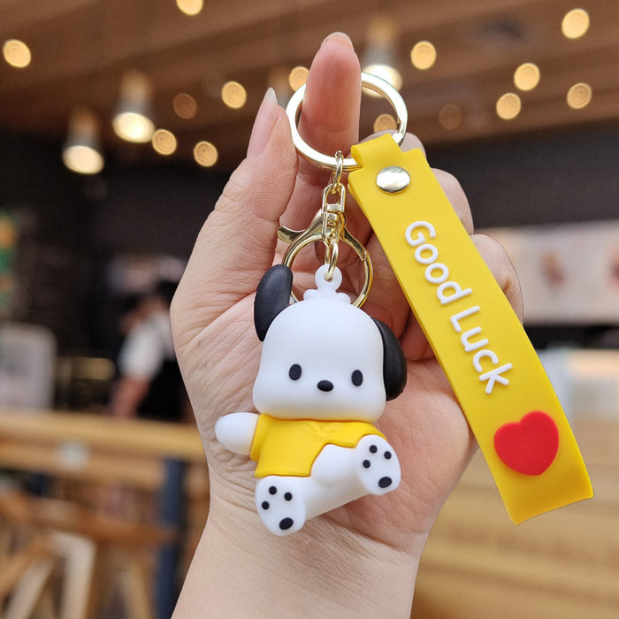 Wholesale Cartoon Silicone Doll Keychain JDC-KC-ZhuoRan033