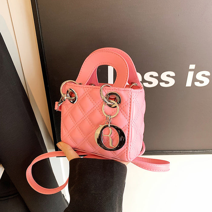 Wholesale New Fashionable Lingge Handheld Zero Wallet, Stylish Single Shoulder Crossbody Bag