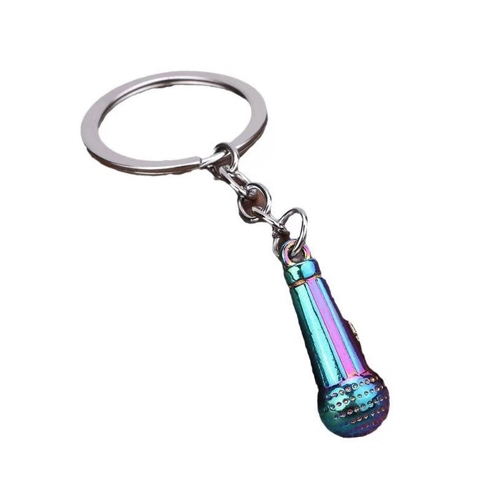 Wholesale Fashionable zinc alloy single row keychain, car anti loss keychain pendant, blank hanging tag, double-sided laser drip adhesive