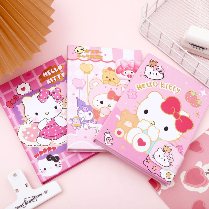 Wholesale A5 Hardcover Cute Cat Cartoon Notebook With Magnetic Closure Colored Pages For Student Office