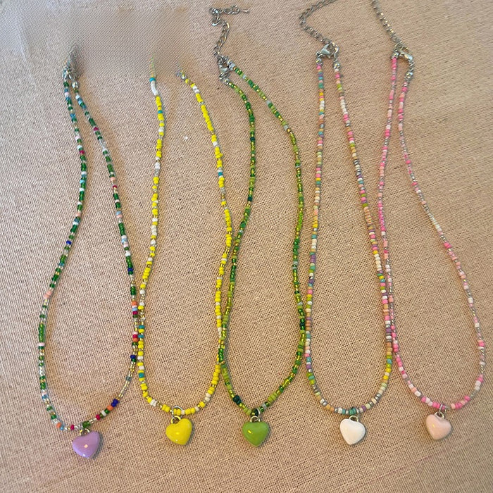 Wholesale Necklace, colorful butterfly, star, collarbone chain, personalized bead, love heart