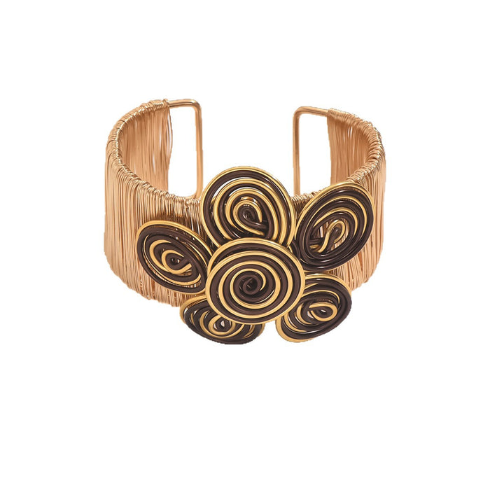 Wholesale Handmade geometric jewelry with flower bracelets