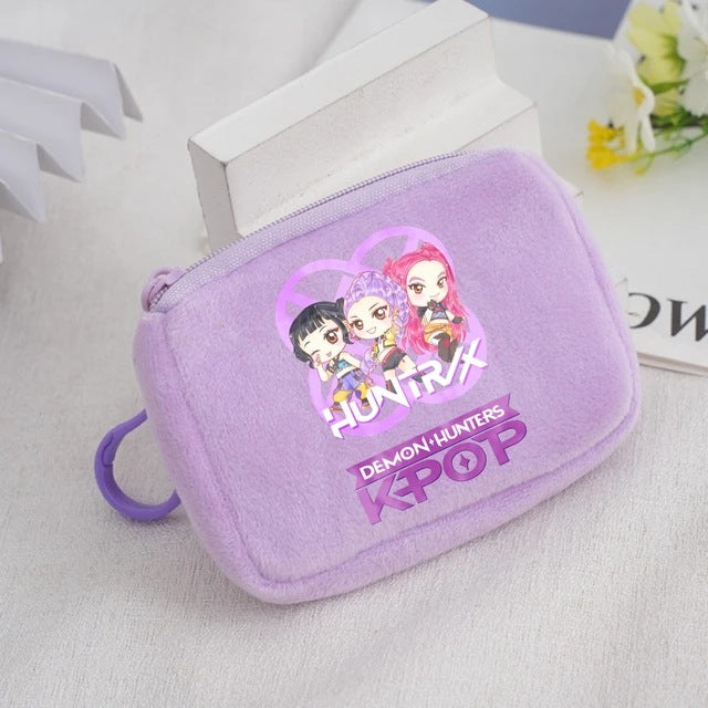 Wholesale KPop Devil Hunter Animal Coin Purse Cute Nylon Portable Wallet Casual Everyday Gift