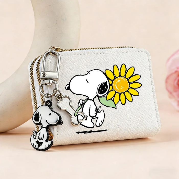 Wholesale PU Leather Cute Cartoon Coin Wallet Double Zipper Credit Card Holder With Card Slots Fashion Accessory Gift For Casual Youth Style