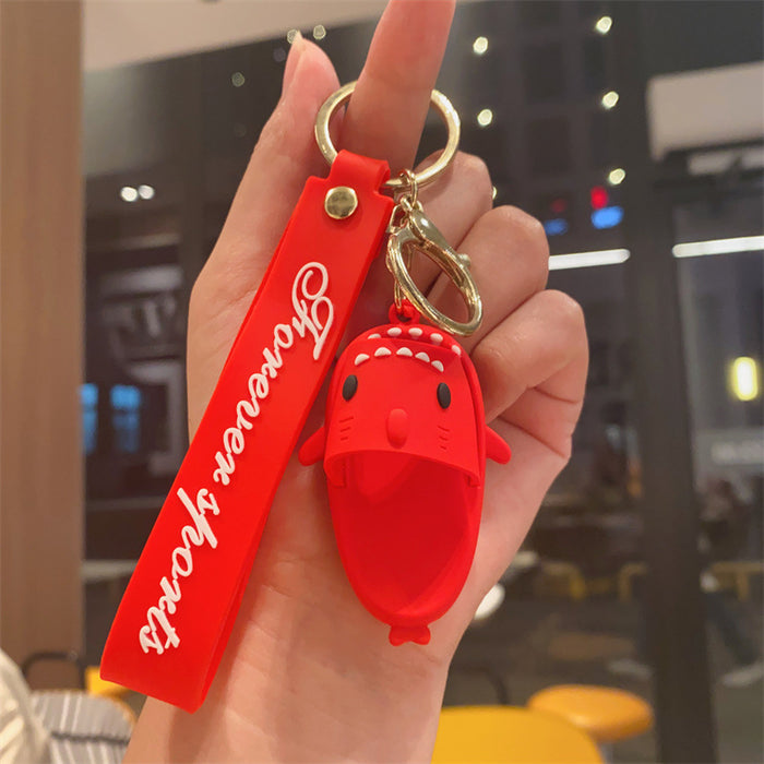 Wholesale Cute Shark Slipper Keychain