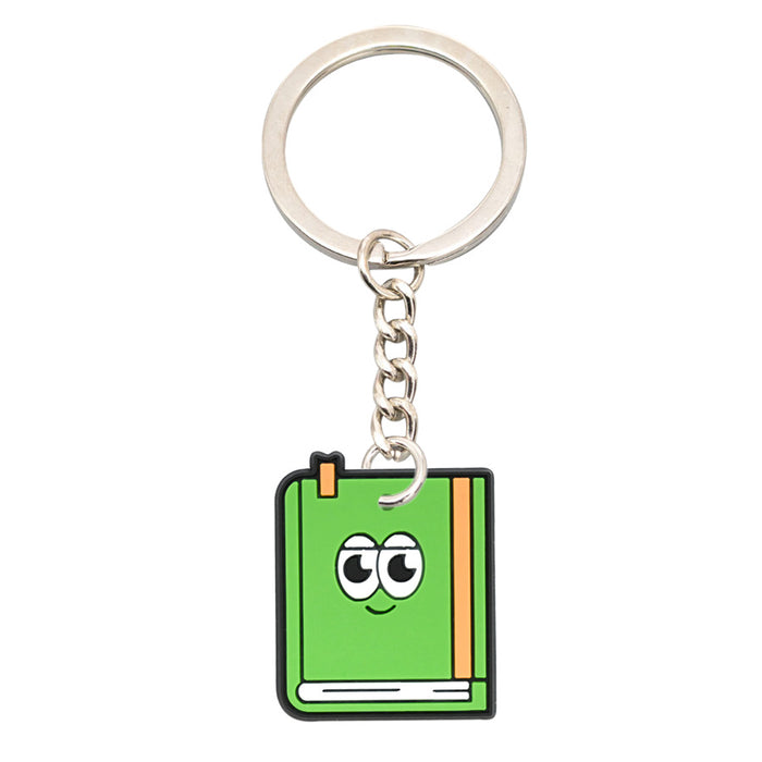 Wholesale  10 PCS Cartoon Keychain PVC Soft Rubber Keychain Accessories  Cute Pendant Keychain