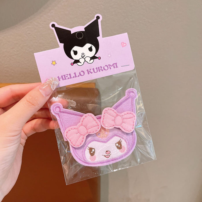 Wholesale cute cat  embroidery Hair Clips