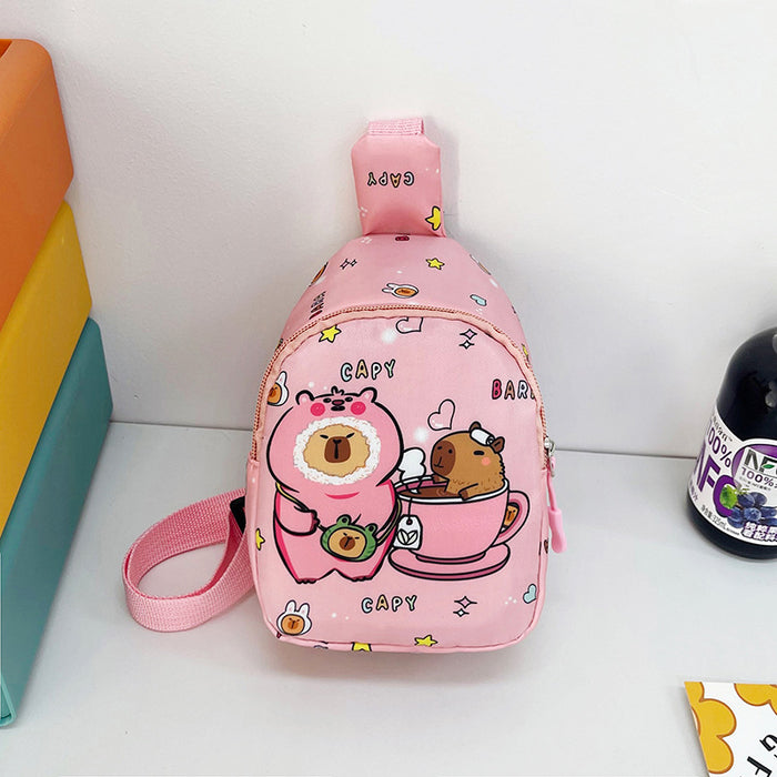 Wholesale Cute Cartoon Children' s Bag Chest Bag Kindergarten Little Girl' s Outgoing Crossbody Bag