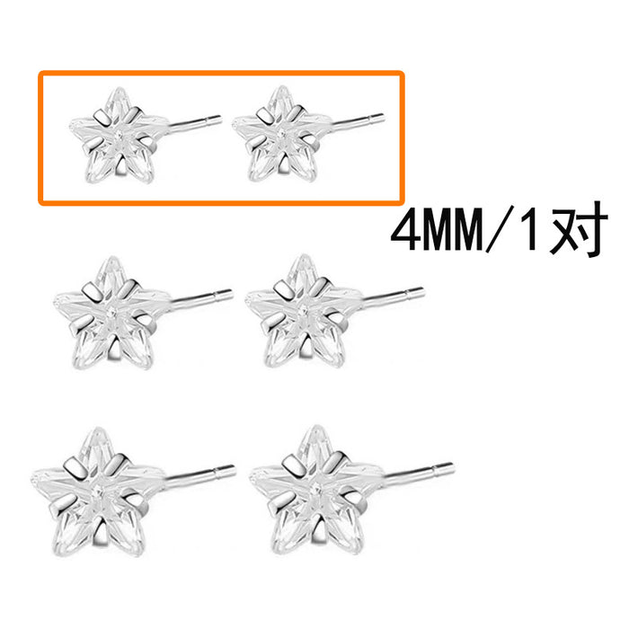 Wholesale Zircon earrings are small and delicate, with delicate overlapping earrings