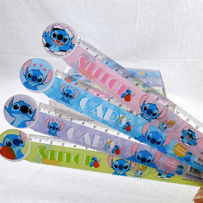 Wholesale 100pcs/ set Cartoon student ruler,  wavy ruler,  15 cm