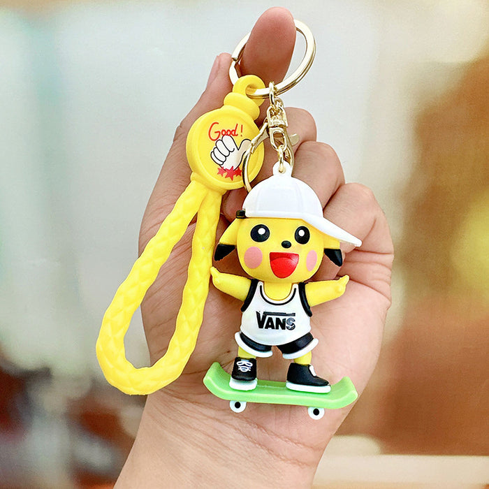 Wholesale Basketball Sports Silicone Keychain JDC-KC-RunX013