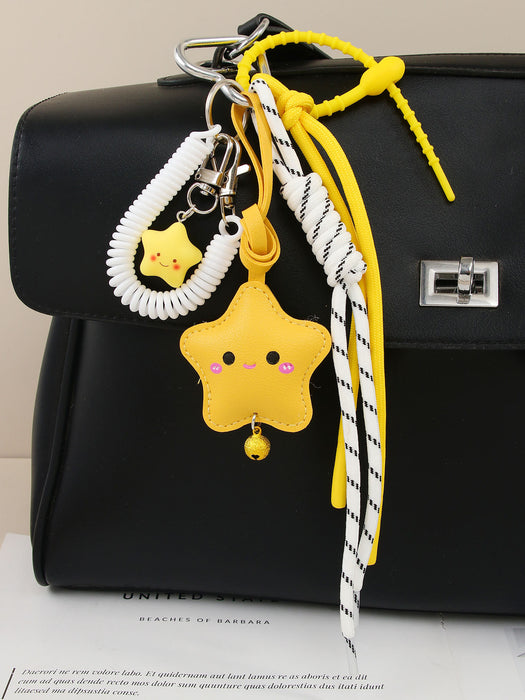 Wholesale Keychain Pendant Five-Pointed Star Braided Rope Bag Pendant