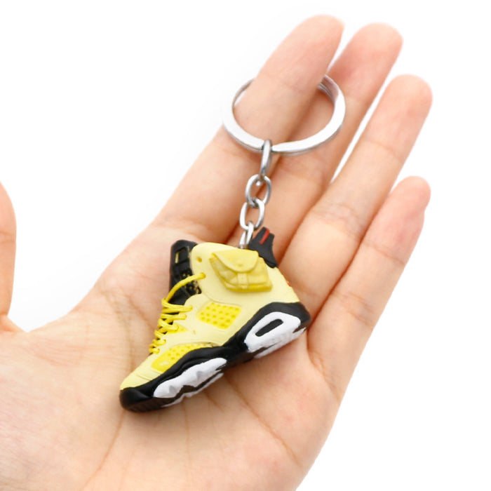 Wholesale 3D Stereoscopic Basketball Shoes PVC Keychains JDC-KC-QLPing018