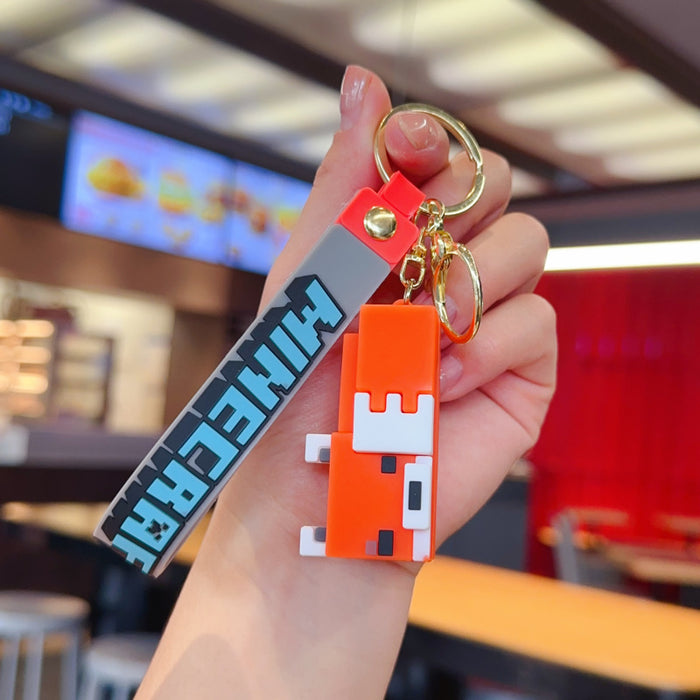 Wholesale Creative 3D Sandbox Game Keychain for Couples