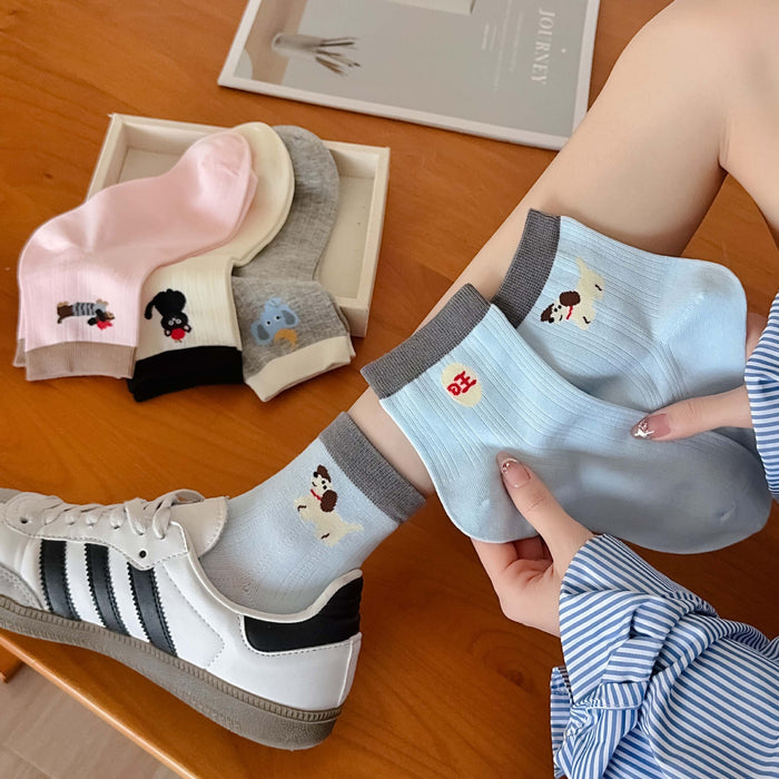 Wholesale Cartoon cute sports thin breathable tube socks boneless socks