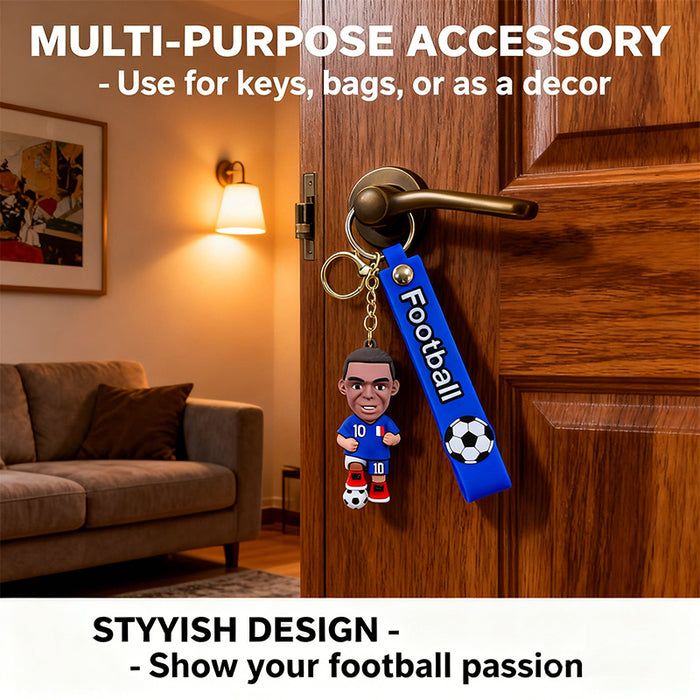 Wholesale 10pcs World Cup Football Star Keychain