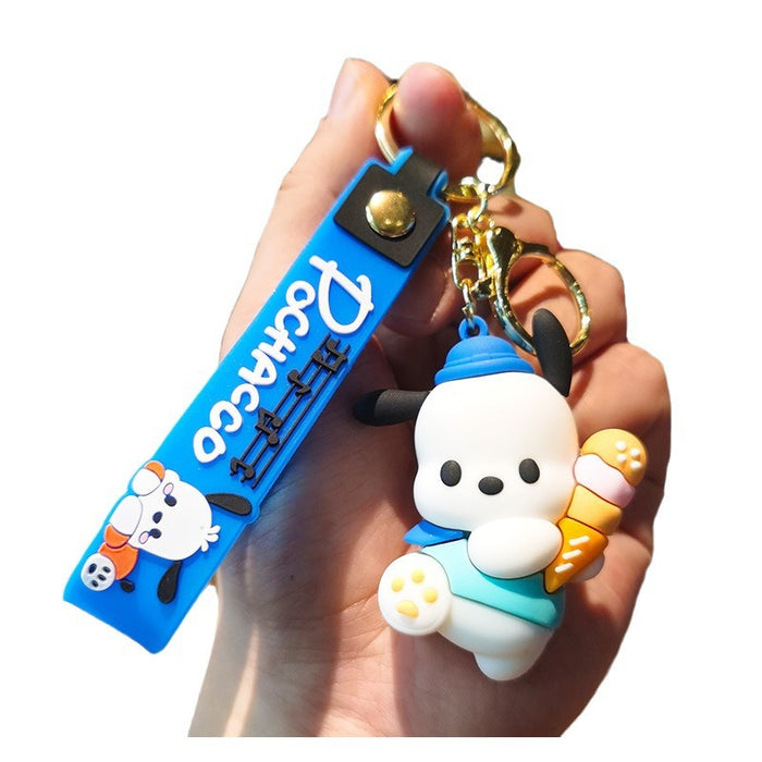 Wholesale Cartoon Doll Rubber Keychain JDC-KC-Tingm168