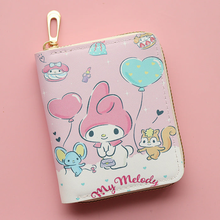 Wholesale PU Cartoon Printed Short Zipper Coin Purse JDC-WT-Jumei001