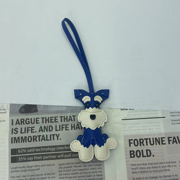 Wholesale Dog Leather Gift Personality Creative Dog Car Keychain Bag Hanging Ornaments