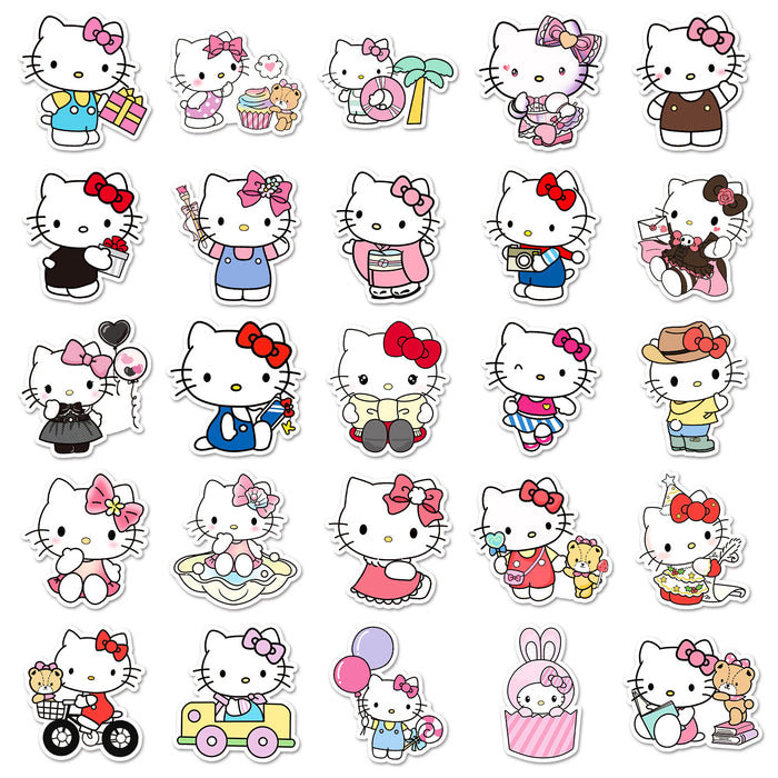 Wholesale 50pcs Cat Stickers Waterproof Decorative Stickers