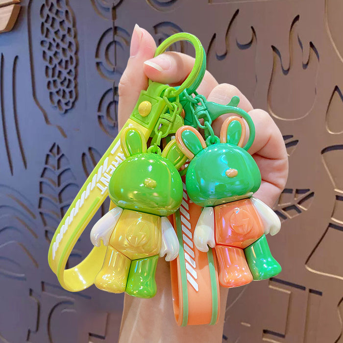 Wholesale Cute Cartoon Dopamine Lightning Rabbit Keychain JDC-KC-ZhongChi006