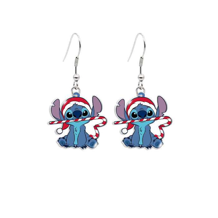 Wholesale Cartoon Christmas Stainless Steel Earrings JDC-ES-XiangL043