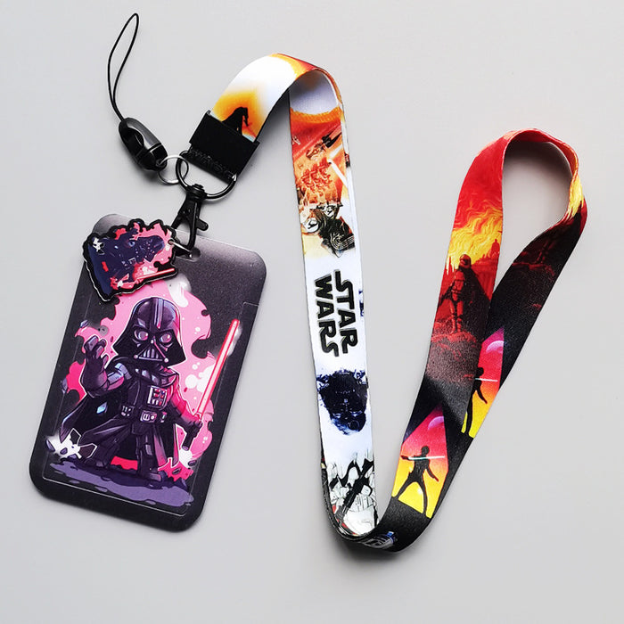 Wholesale Cartoon Anime Bus Card Holder Lanyard Keychain Work Badge