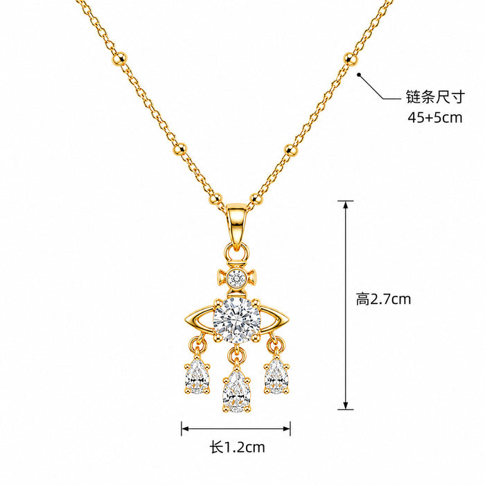 Wholesale Gold Plated Dreamcatcher Pendant Necklace