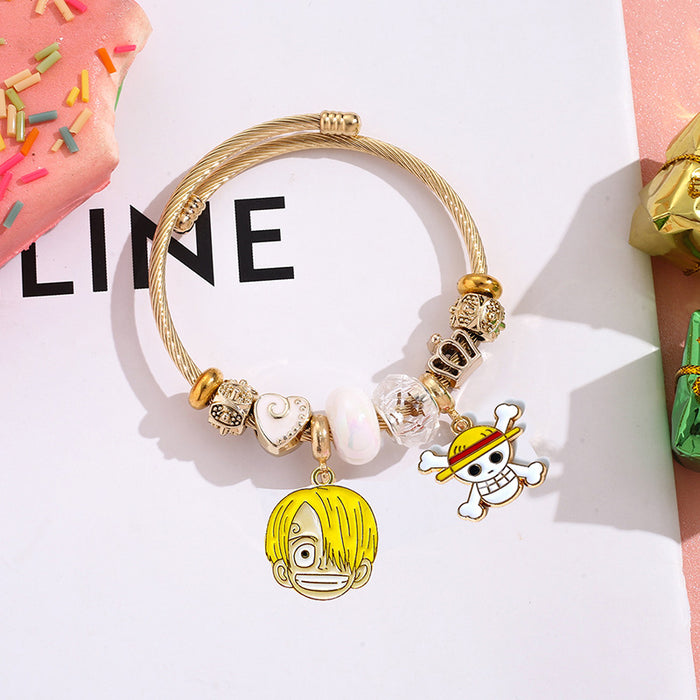 Wholesale Beaded Bracelet with Pendant Fashion Jewelry Accessory Boutique Resale Gift MOQ≥2
