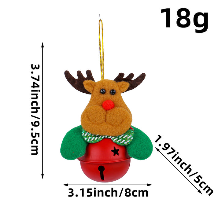 Wholesale Christmas Decorations Christmas Tree Pendants Old Man Doll Holding Bells Christmas Decorations Small Gifts