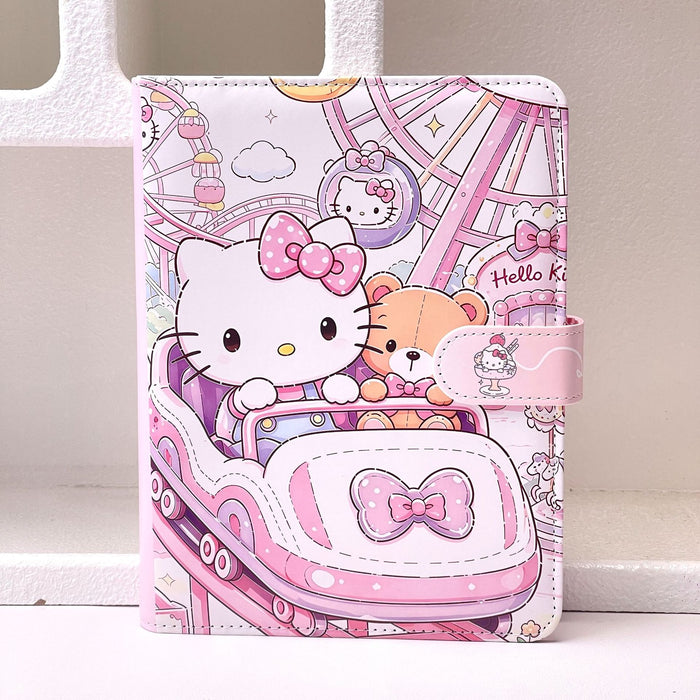Wholesale Cartoon Cat Family A5 Loose-Leaf Notebook PU Cover Full-Color Diary Journal