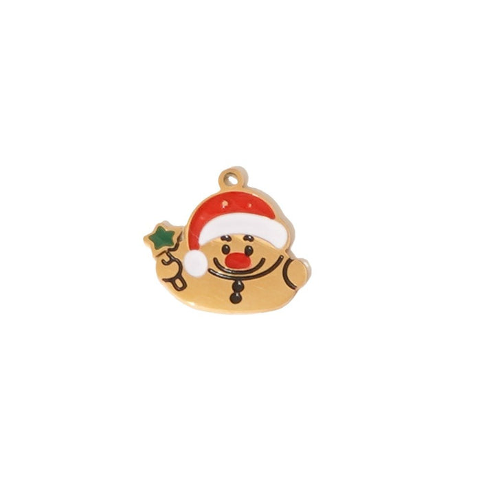 Wholesale Wholesale of Stainless Steel Drip Oil Pendant Cartoon DIY Jewelry Accessories