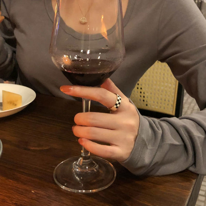 Wholesale Small niche design ring, retro index finger ring, simple metal ring