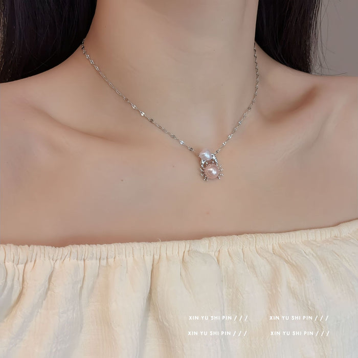 Wholesale Personalized design heart necklace exquisite and versatile collarbone chain