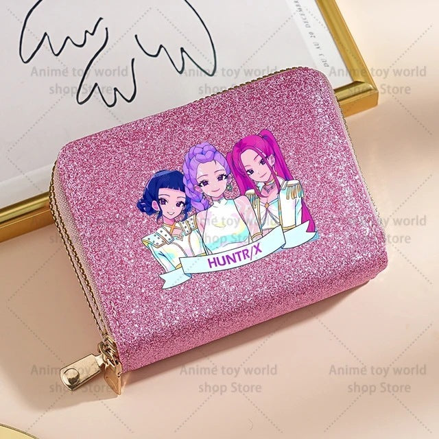 Wholesale Kpop Devil Hunter Sequin Wallet For Women Shiny Coin Purse Korean Style Party Fashion Accessory