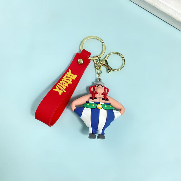 Wholesale Cute cartoon character keychain made of PVC material