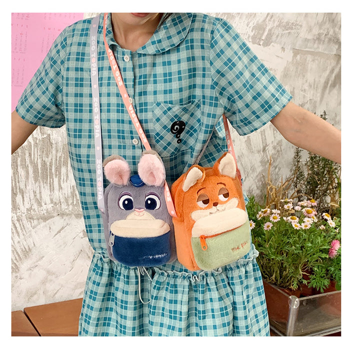 Wholesale Cute cartoon crossbody plush shoulder bag