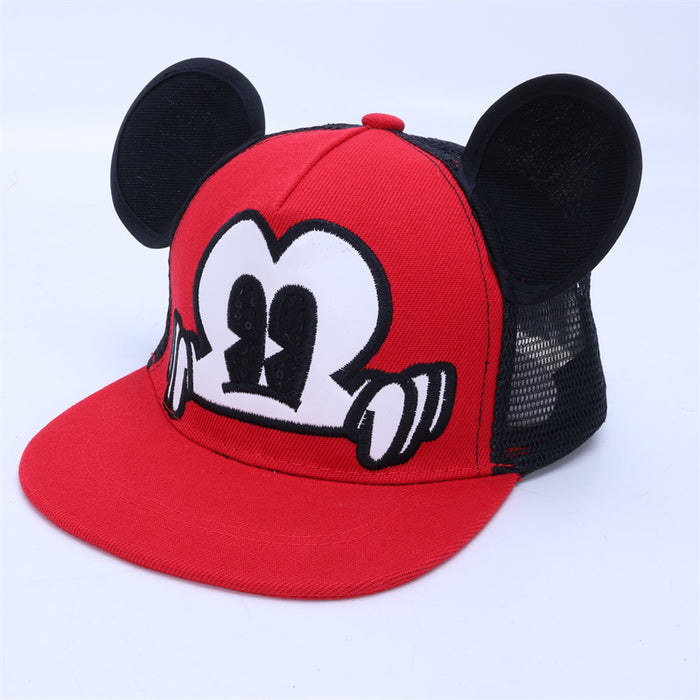 Wholesale Trendy Cute Cartoon Kids Baseball Cap Flat Brim Adjustable Sun Protection