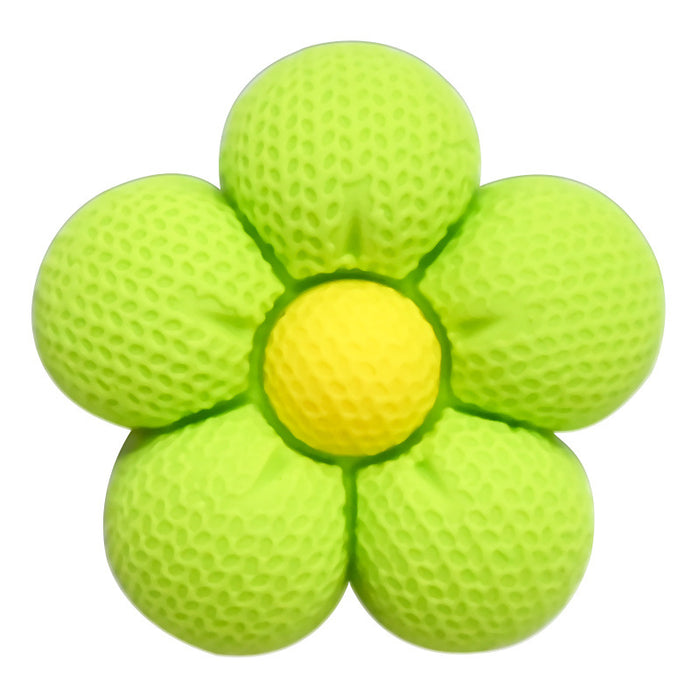 Wholesale Cartoon five petal flower 3D three-dimensional DIY hole shoe buckle PVC soft rubber detachable decorative accessory