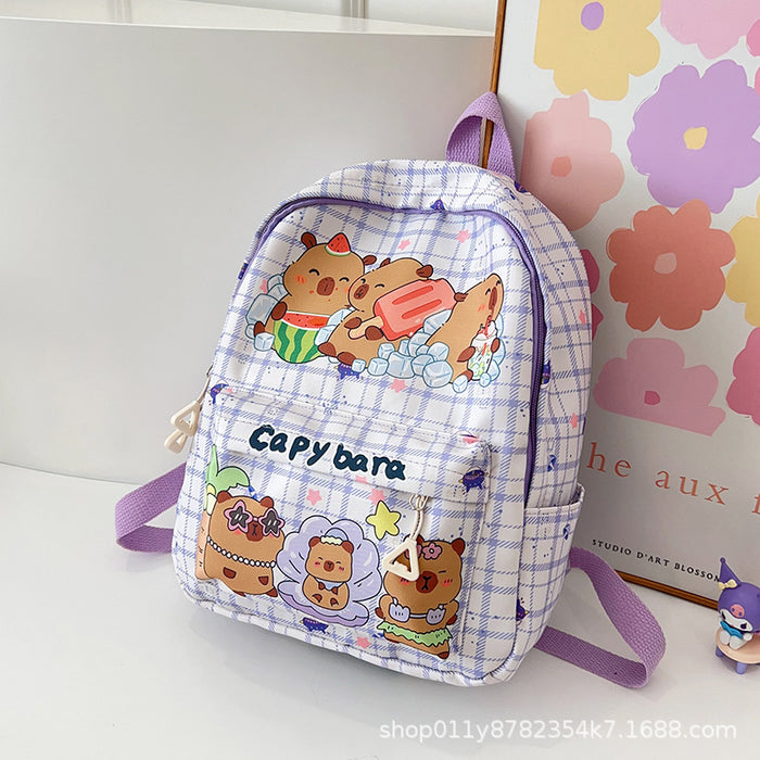Wholesale Children' s cute cartoon print backpack