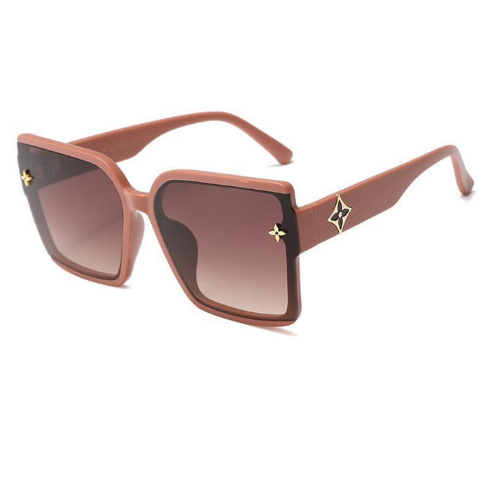 Wholesale Fashionable square frame sunglasses, versatile street photography sunglasses, UV resistant sun visors