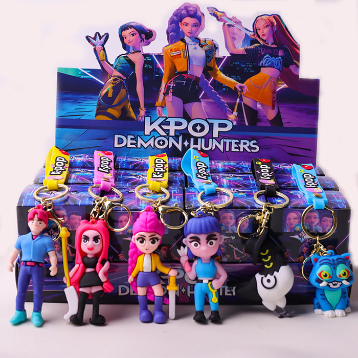 Wholesale Kpop Soft rubber anime blind box keychain