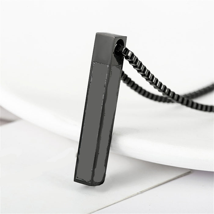 Wholesale Stainless steel bar pendant titanium steel necklace